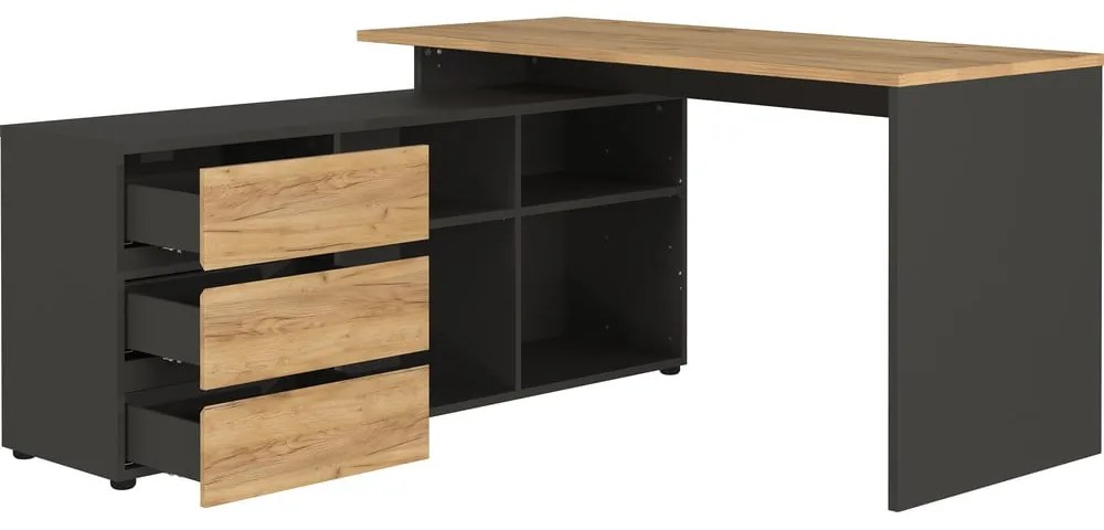 Pracovný stôl v dekore duba 146x145 cm Lissabon - Germania