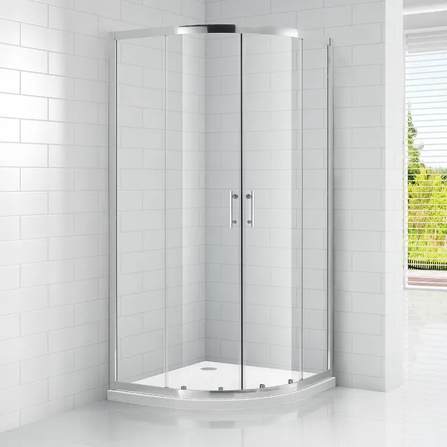 Roltechnik Outlet Štvrťkruhový sprchový kút OBR2 - bez vaničky ROTH-Variant: rozmery: 80x80 cm - (OBR2/80x80 - 4000701), ROTH-Profily: profily: brill…