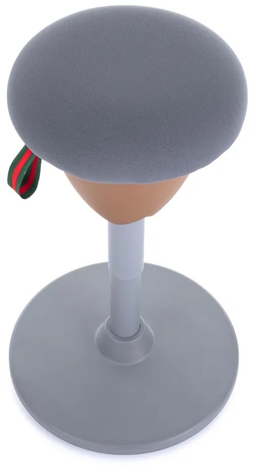 Balančná stolička Acorn II, sivá / hnedá