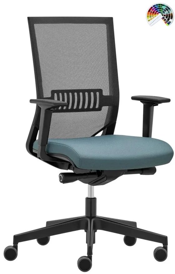 RIM Kancelárska stolička EASY PRO EP 1205 1207 L čalúnenie URBAN, JET BIOACTIVE, TONAL