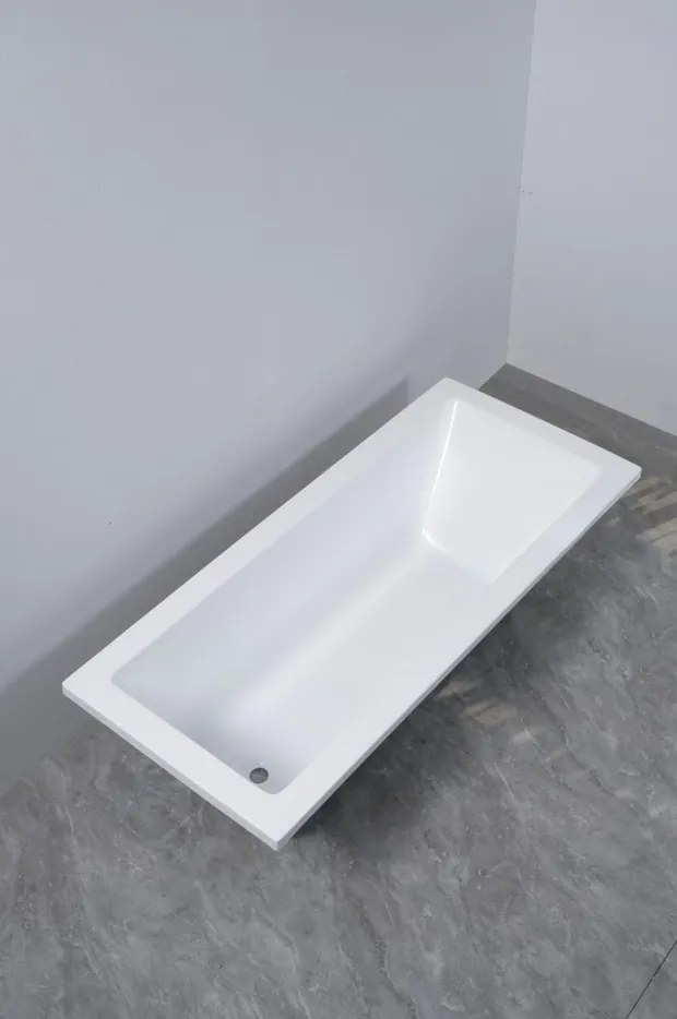 Erga Pureline-S, vaňa 1400x700x400 mm bez nožičiek, biela lesklá, ERG-V07-PURELINE-S-140x070-WH