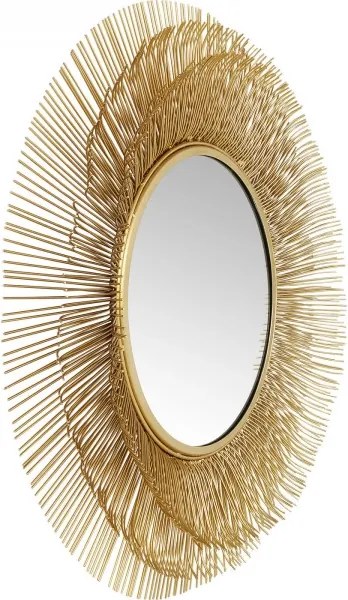 KARE DESIGN Zrkadlo Sunburst Tre zlatá Ø87 cm 87 × 87 × 11,5 cm