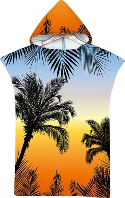 Plážové pončo PALM BEACH farebné 80x145 cm