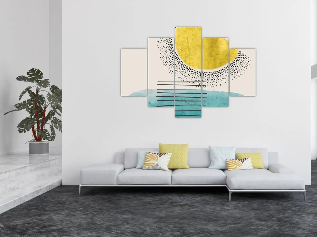 Obraz - Abstraktná maľba pláže N⁰2 (150x105 cm)