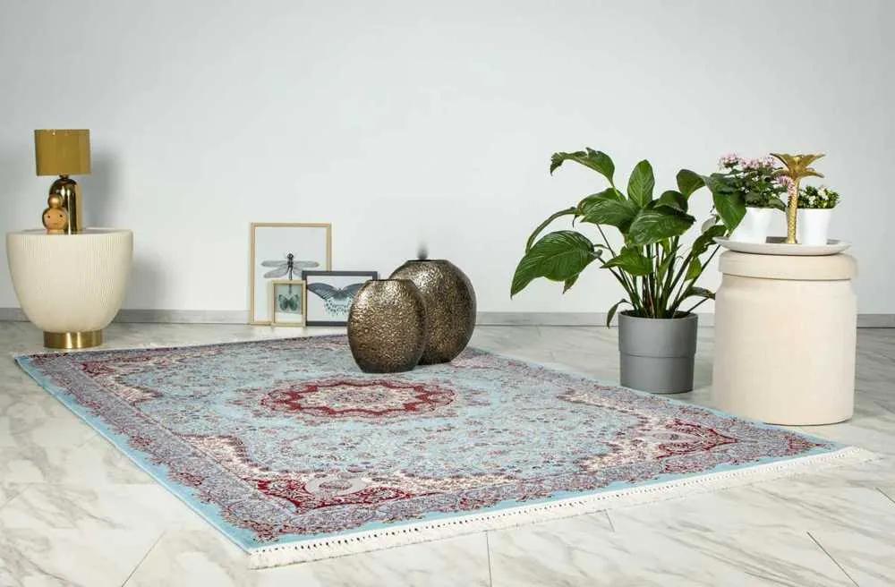 Lalee Kusový koberec Oriental 902 Blue Rozmer koberca: 80 x 300 cm