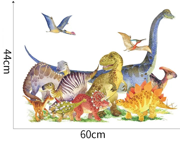 Samolepka na stenu "Dinosaury 10" 60x44cm