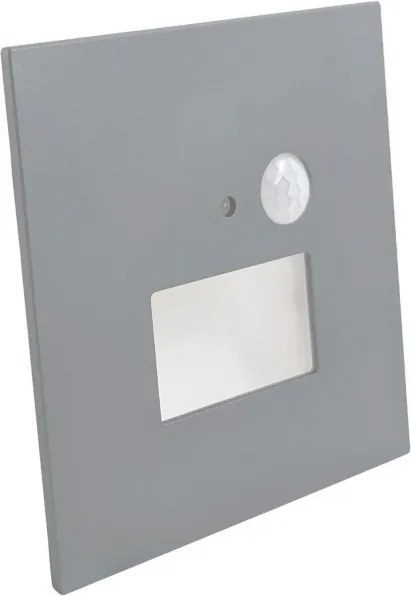 LED schodiskové svietidlo s pohybovým senzorom LED/1,5W/230V 3000/4000/6000K strieborné