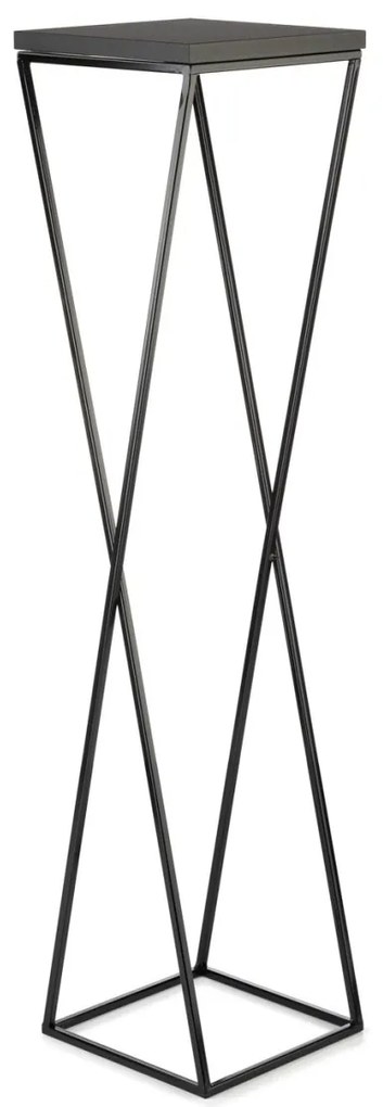 Kvetinový stojan LOFT II 100 cm čierny
