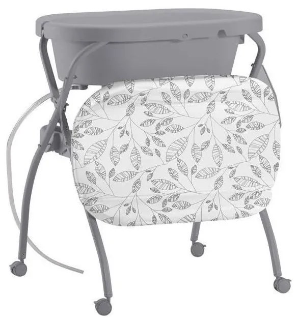 PETITE&MARS - Prebaľovací pult s vaničkou SPA 3v1 šedá