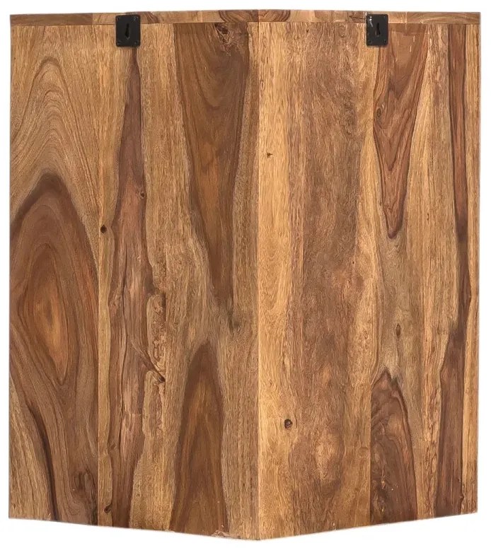 furniture-nabytek.cz - Masivní nástěnná skříňka do koupelny Lagos z palisandru, lakovaná, hnědá – 60×32×65 cm