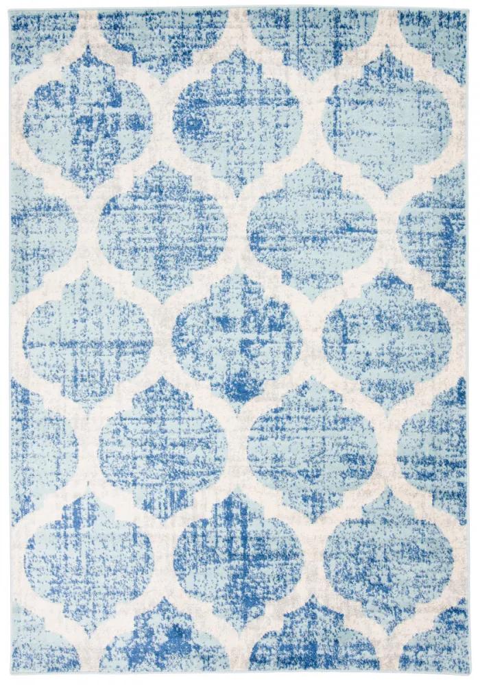 Kusový koberec Mriežka modrý, Velikosti 120x170cm