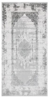 Koberec AKRYL VALS 8801 Ramka ornament, slonia kosť / sivý