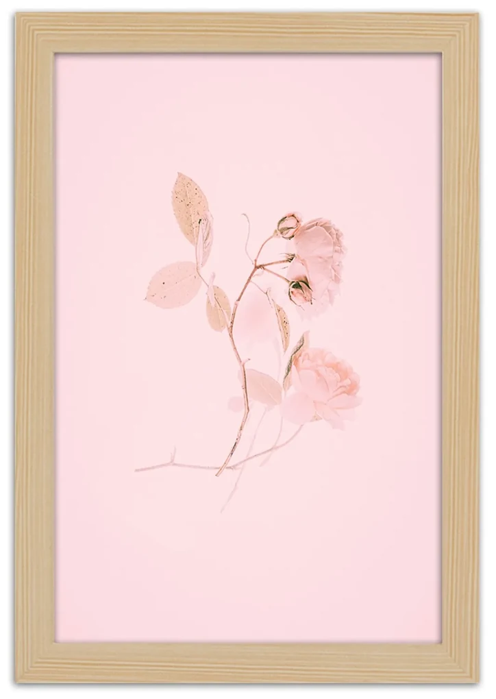Gario Plagát Pastelová vetvička Farba rámu: Bez rámu, Rozmery: 40 x 60 cm