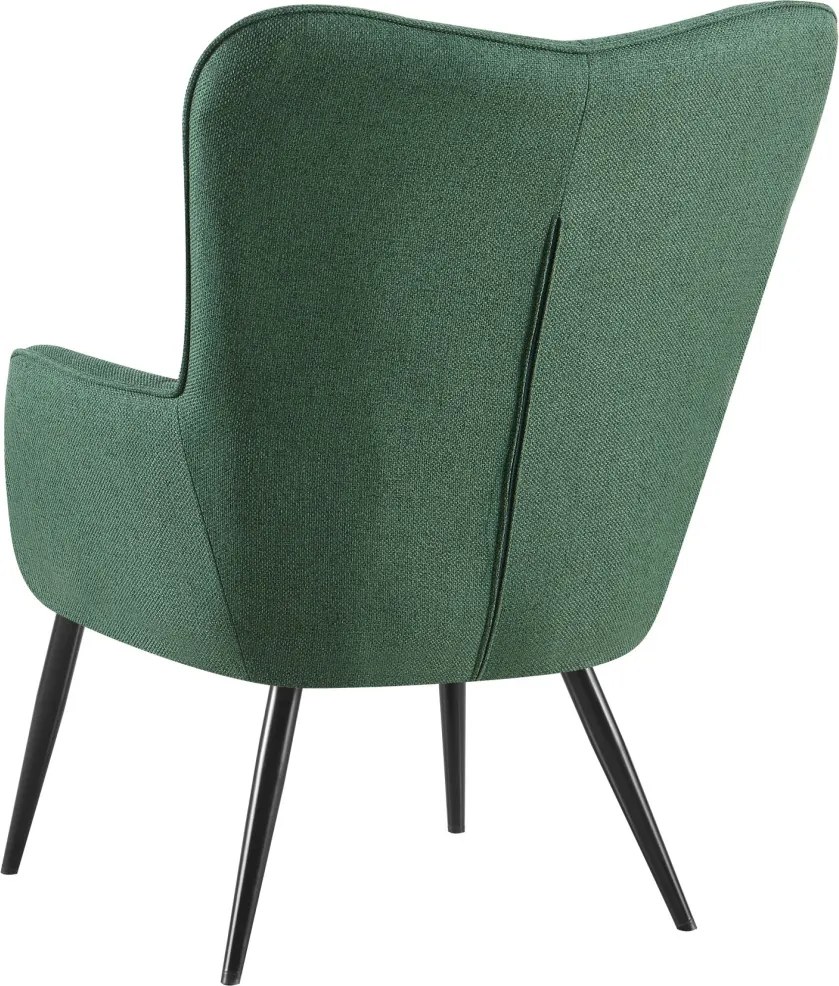 Kreslo Hannah, zelená tkanina