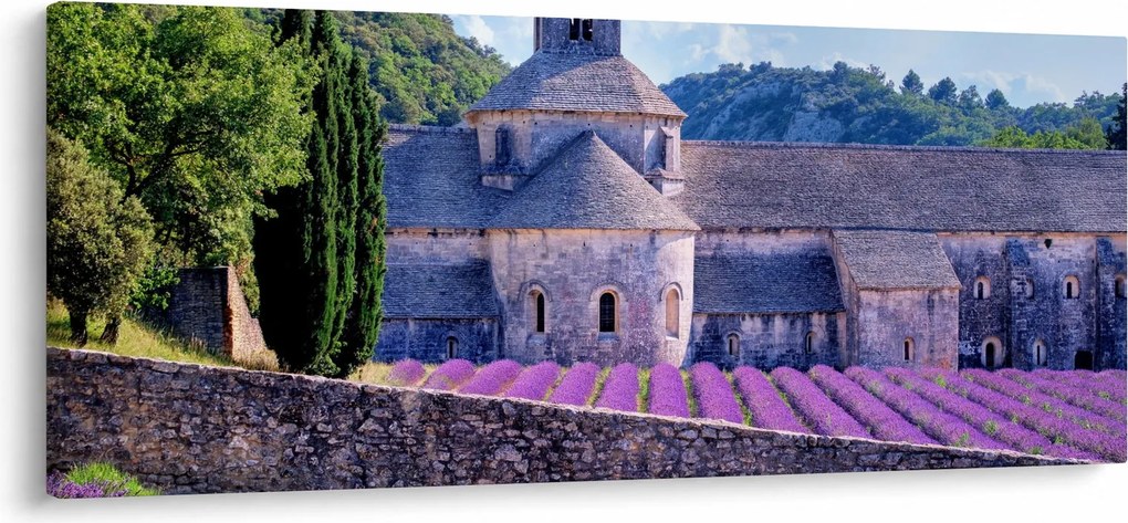 Obraz - Levanduľové pole (120x50 cm)