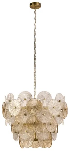 Searchlight 88210-9BZ - Luster na reťazi WAGON WHEEL 9xG9/33W/230V bronzová