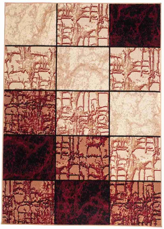Kusový koberec PP Delio vínový, Velikosti 80x150cm