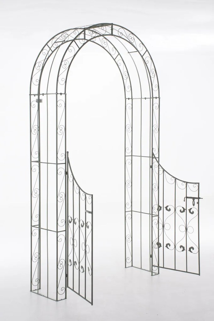 Oblúk na ruže Sima s bránkou - Zelená antik