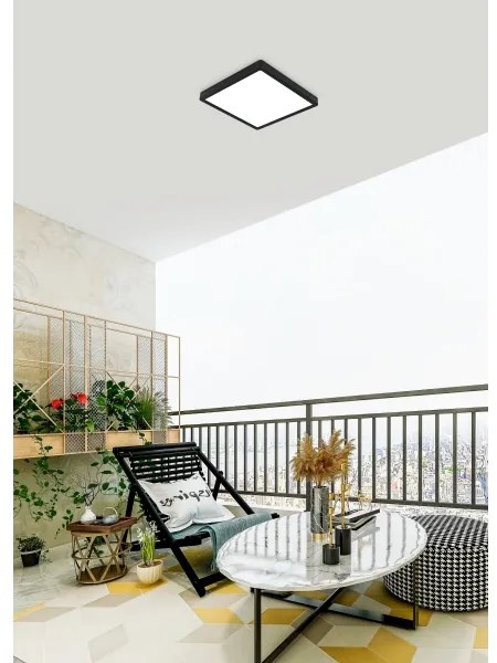 Eglo 900281 - LED Kúpeľňové stropné svietidlo ARGOLIS LED/20,5W/230V IP44 čierna