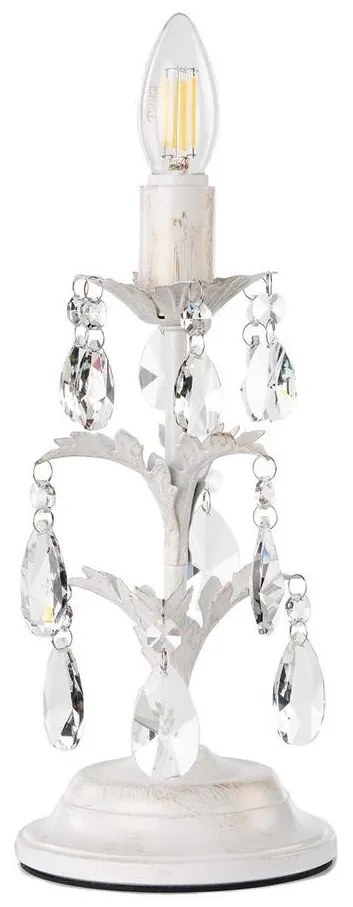 ONLI - Stolná lampa TERESA 1xE14/6W/230V biela