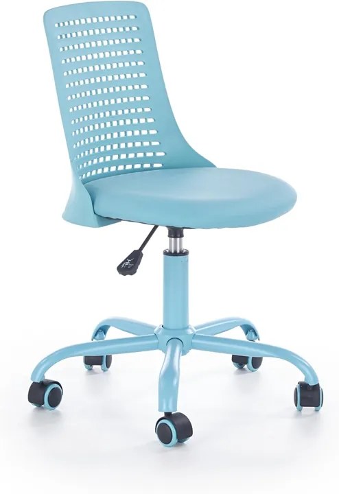 HALMAR Pure detská stolička na kolieskach modrá