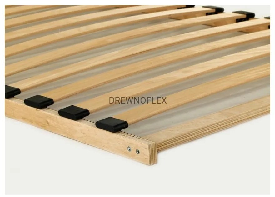 Domčeková poschodová detská posteľ z borovicového dreva 80x180 cm v prírodnej farbe Mila DMP – Adeko