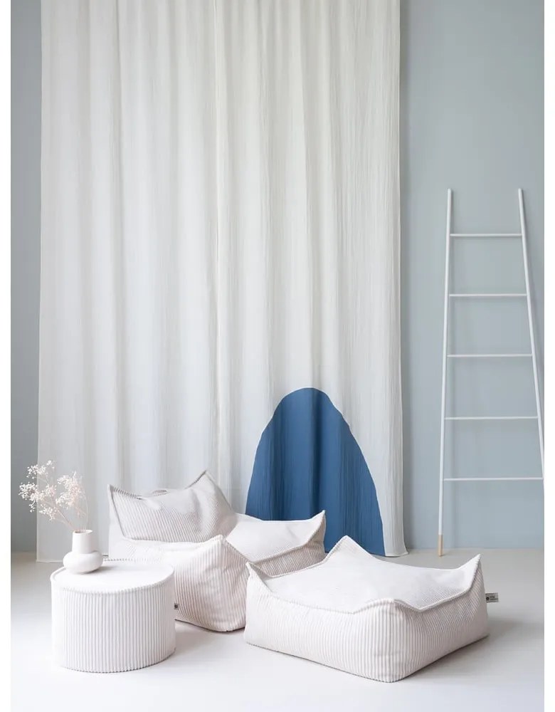 Krémový menčestrový detský sedací vak Chair – Wigiwama