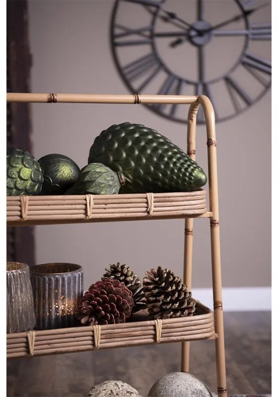 Zelená antik sklenená vianočná ozdoba gule - Ø 12*12 cm