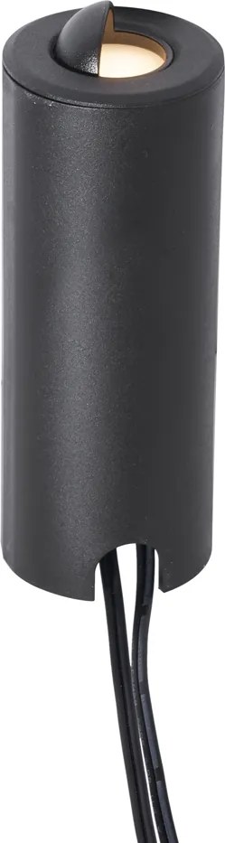 Sada 5 moderných zemných bodových svetiel čierna vrátane LED IP67 - Linsey