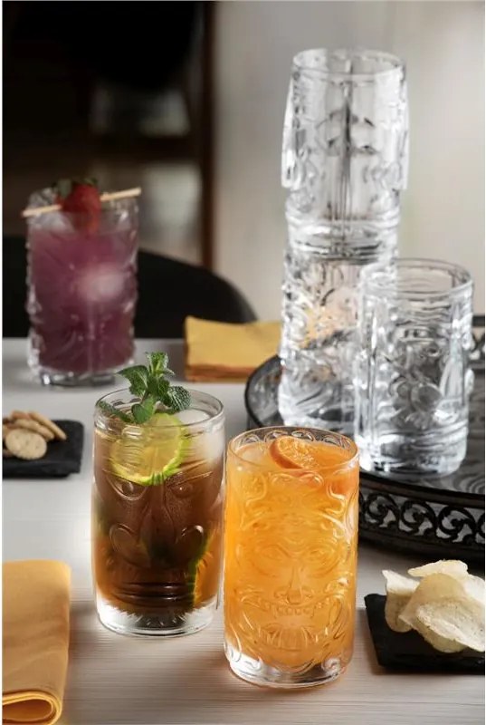 RCR POHÁR NA VODU TIKI ETRURIA 450ML SADA 4 KS