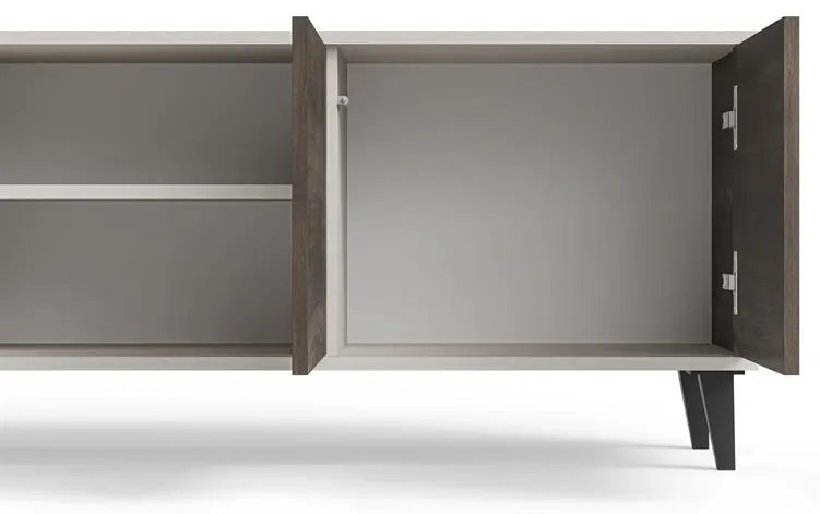 TV skrinka Random 200 cm kašmír/orech
