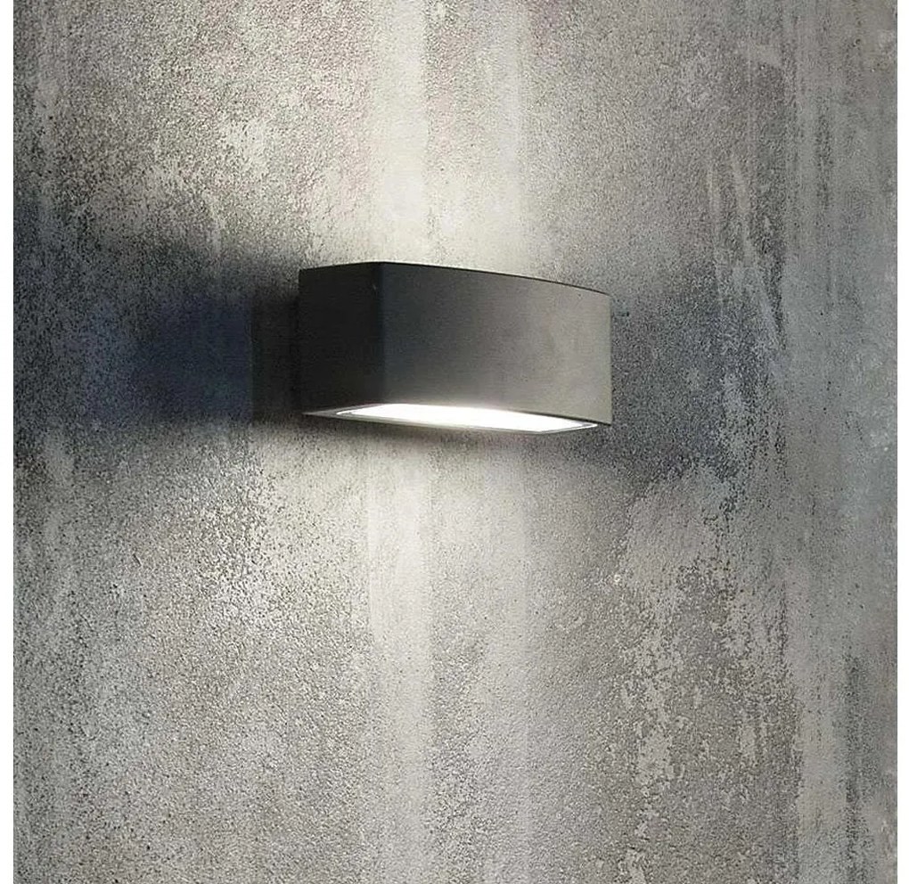 Ideal Lux - Vonkajšie nástenné svietidlo ANDROMEDA 1xE27/60W/230V IP55 čierna