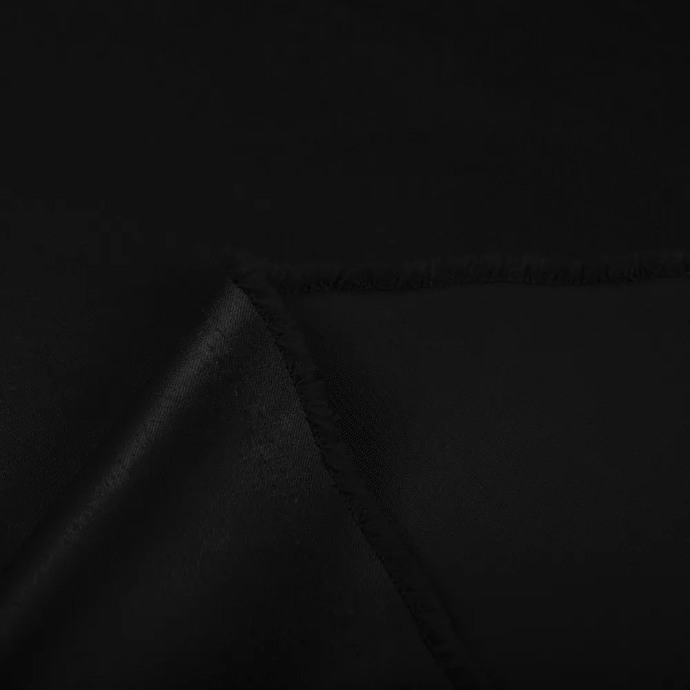 Biante Dekoračný záves TF-108 Čierny bez vzoru  - š. 300 cm 300x210 cm