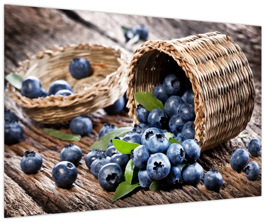 Obraz - Šťavnaté čučoriedky (90x60 cm)