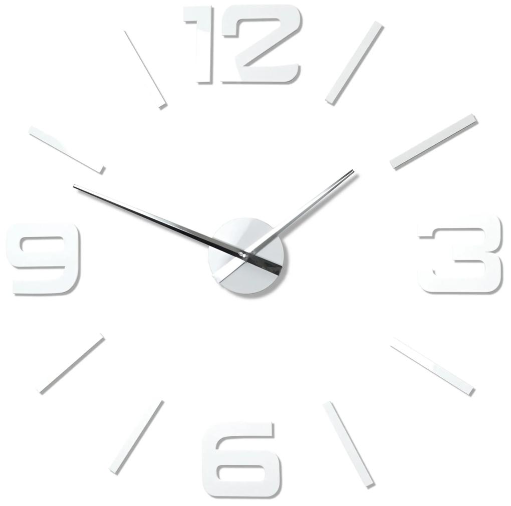 3D Nalepovacie hodiny z540g-2-0-x,100-130cm biela