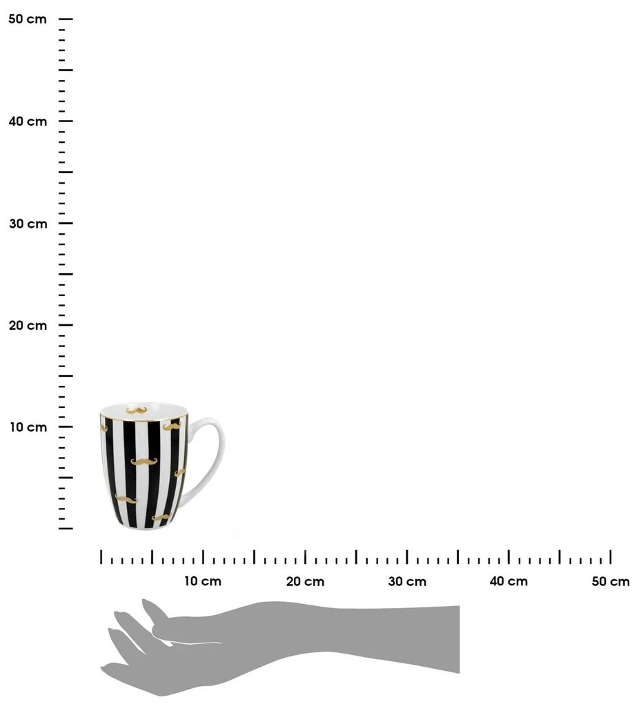 Porcelánový hrnček Moustache 360 ml