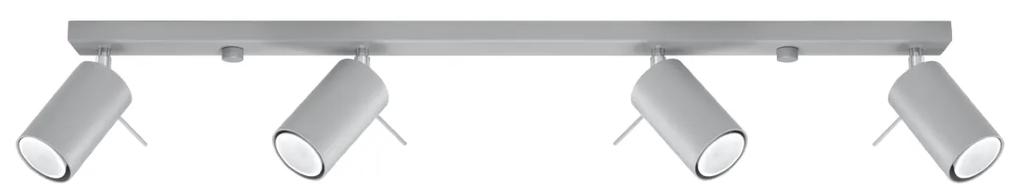 Sollux Lighting Stropné svietidlo RING 4L sivé