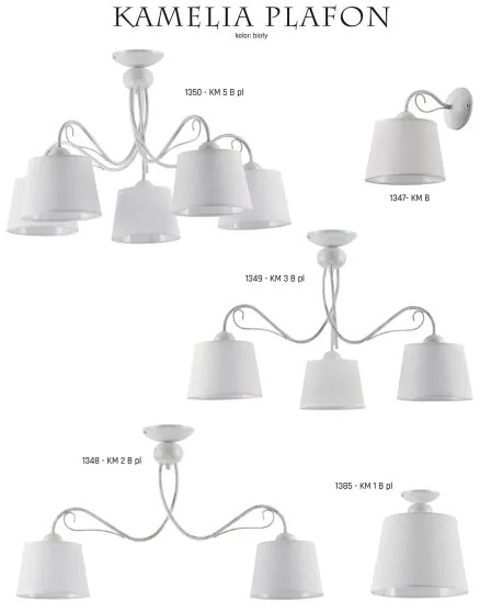 Jupiter 1348 - KM 2 PB - Stropné svietidlo KAMELIA 2xE27/60W/230V