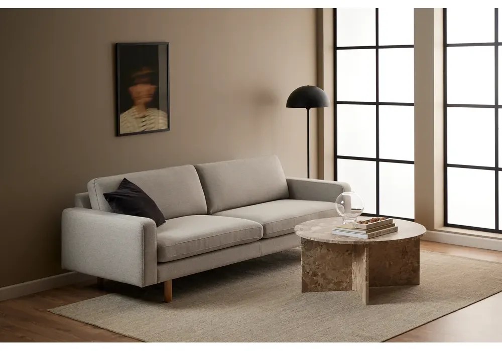 Konferenčný stolík Vega 90 cm hnedý mramor Latte