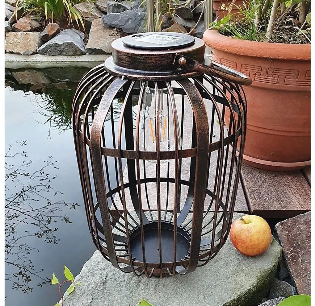 LED Solárne svietidlo LORETA 1xE27/1,2V 600 mAh IP44