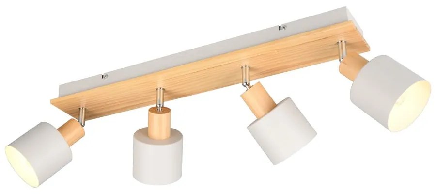 Bodové svietidlo v bielo-prírodnej farbe ø 9 cm Shanti – Trio