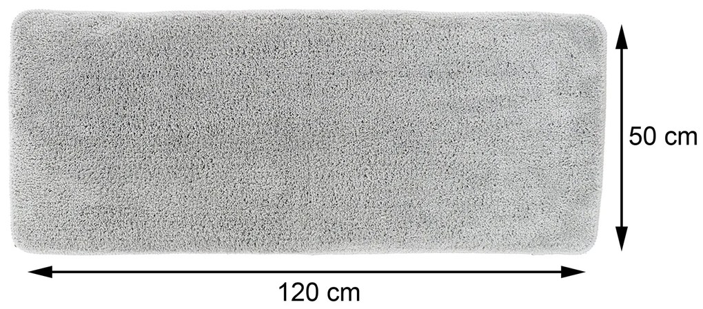Predložka do kúpeľne Marlet, 50x120 cm, sivá