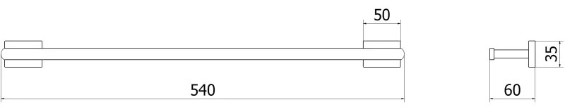 Mexen príslušenstvo, ARNO kúpeľkový držiak, chróm, 7020724-00