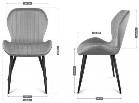 Jedálenská stolička Mark Adler Prince 2.0 Grey