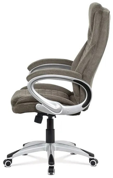 Autronic BONTEC Kancelárske kreslo, hojdací mechanizmus, sivá, KA-G196 GREY2 Farba: Strieborná