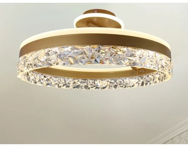 Brilagi - LED Stmievateľný prisadený luster LED/86W/230V 3000-6500K zlatá + DO