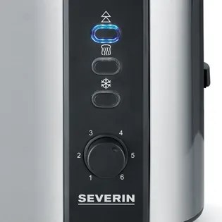 Severin AT 2589 - Hriankovač s dvoma otvormi 800W/230V nerez/čierna