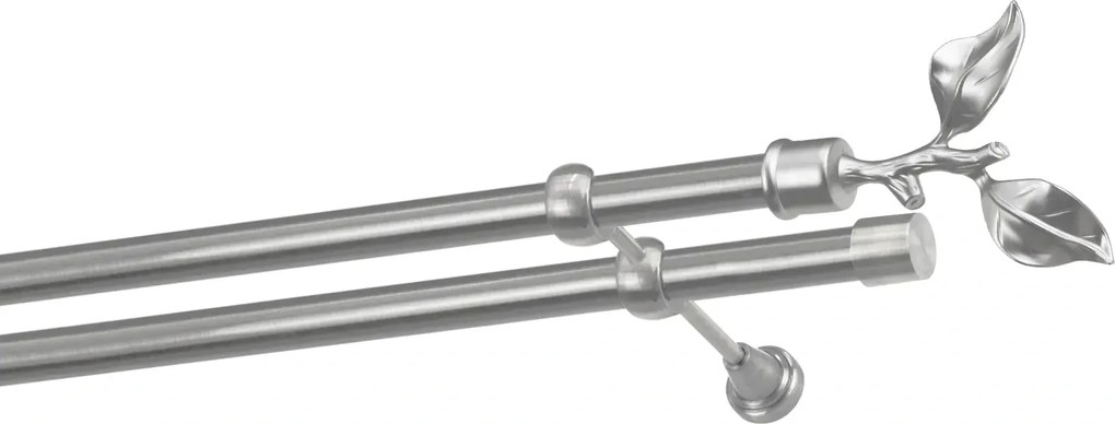 Garniže 25x25mm - dvojradové - LIST ROSE - satin