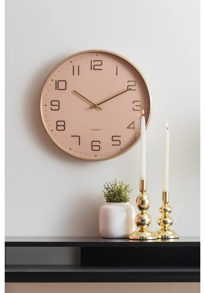 Nástenné hodiny ø 40 cm Elegance Glow – Karlsson