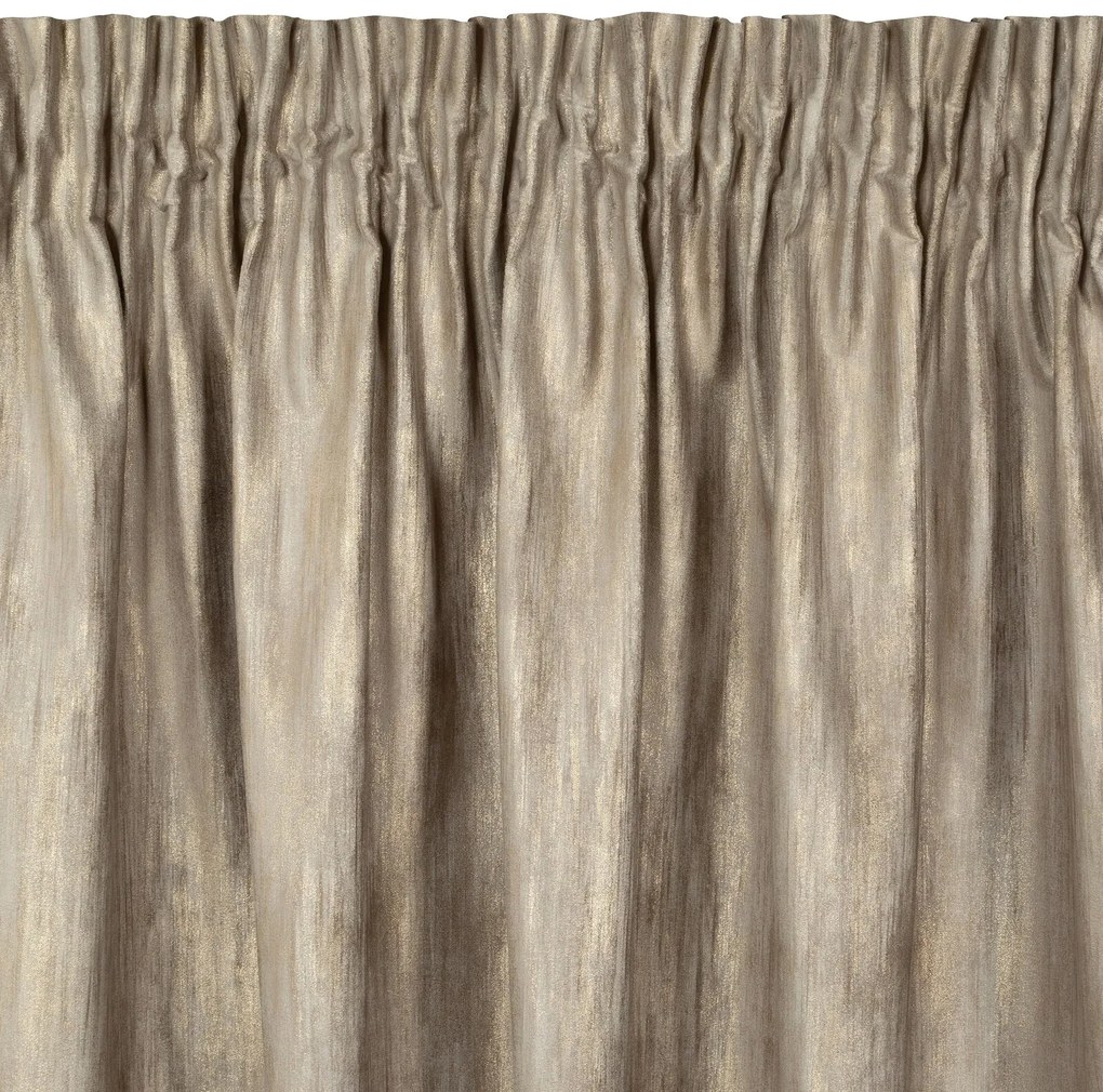 ZATEMŇOVACÍ ZÁVES NA PÁSKE ESTEL 140X270 CM TMAVOBÉŽOVÁ